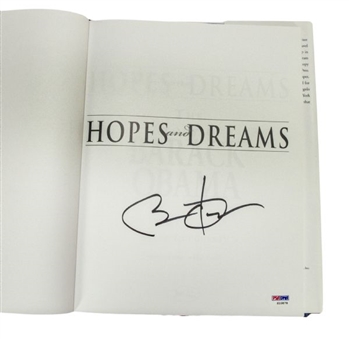Barack Obama Autographed "Hopes & Dreams" Book